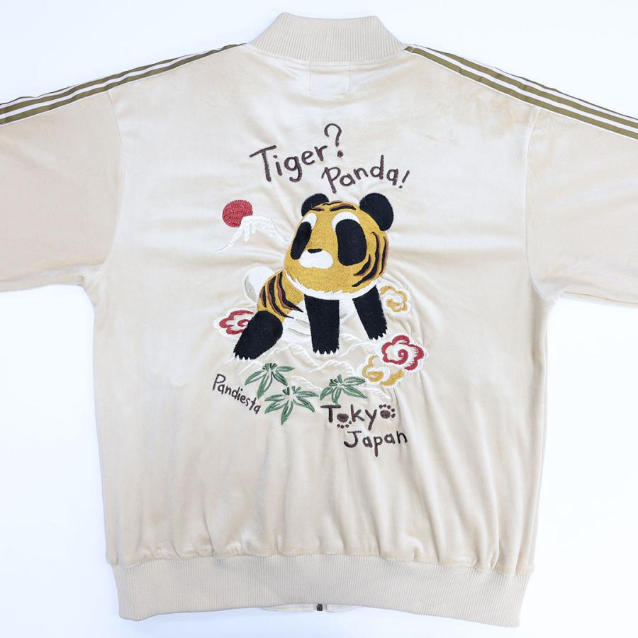 パンディエスタ タイガーパンダ ベロア ジャージ M L XL ブラック ネイビー ベージュ PANDIESTA JAPAN 595206 25AW_15