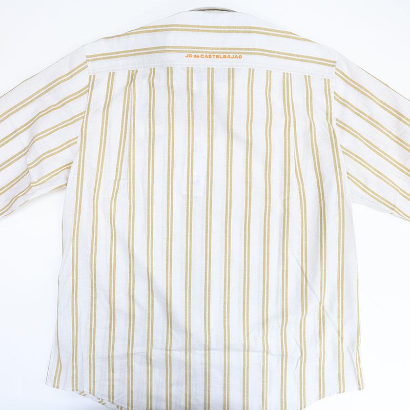 CASTELBAJAC（カステルバジャック） 綿麻 ストライプ 長袖シャツ