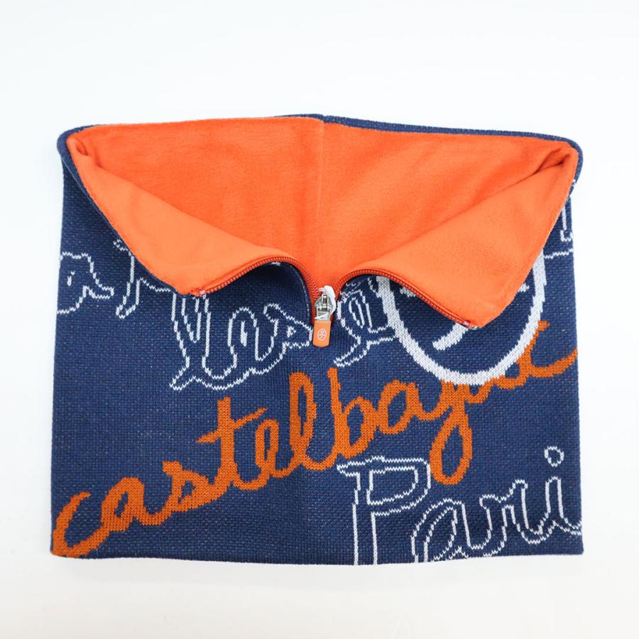 CASTELBAJAC（カステルバジャック） 家紋 ロゴ ハーフジップ 裏毛