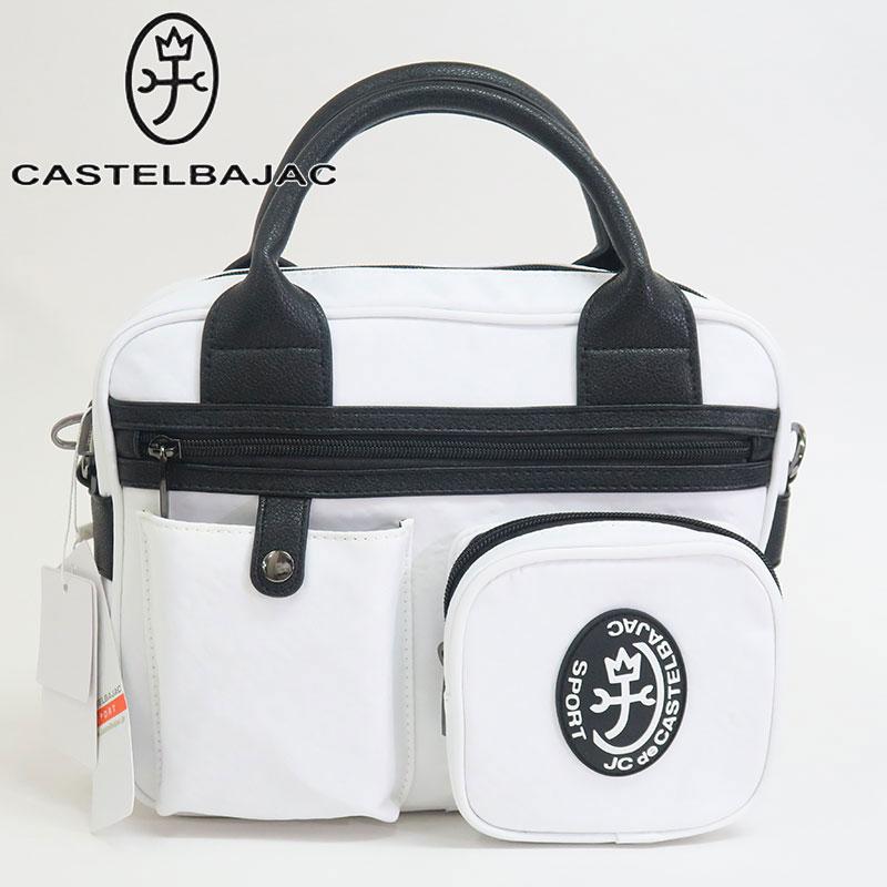 【送料無料】CASTELBAJAC ラウンドバック CASTELBAJAC カステルバジャック ロゴ型押しラウンドバッグ