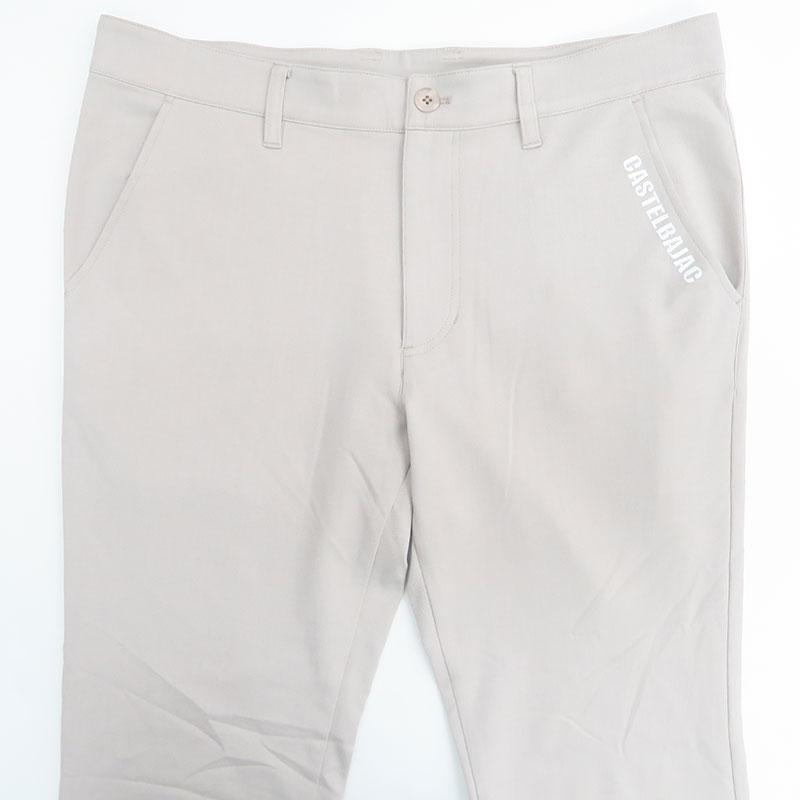 CASTELBAJAC パンツ サイズ48 ホワイト/グレー CASTELBAJAC（カステルバジャック） ストレート ストレッチパンツ 48 L