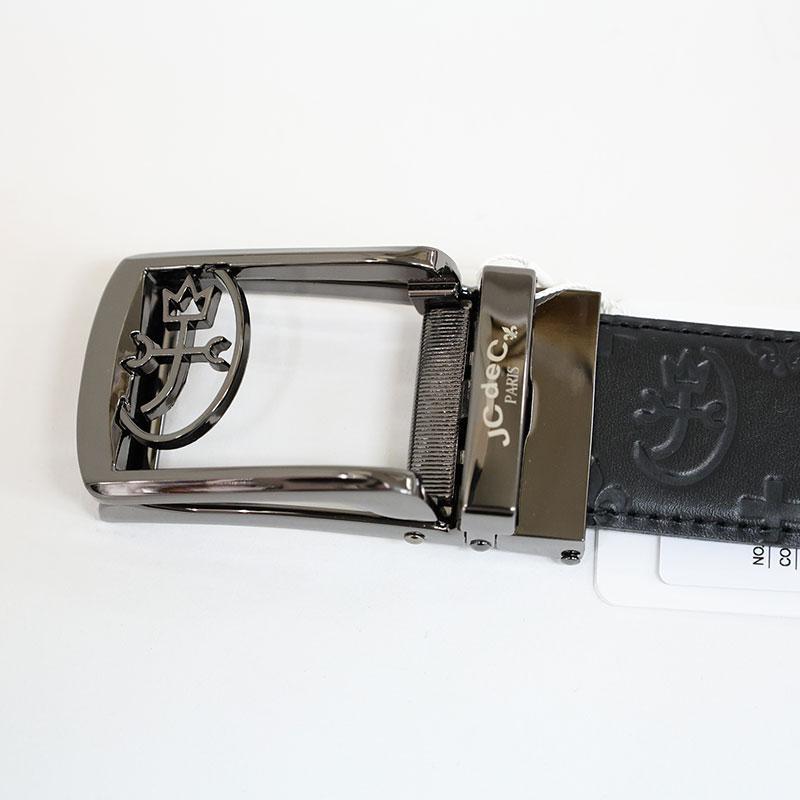 カステルバジャック モノグラム型押し総柄ベルト 7235190127 ブラウン  