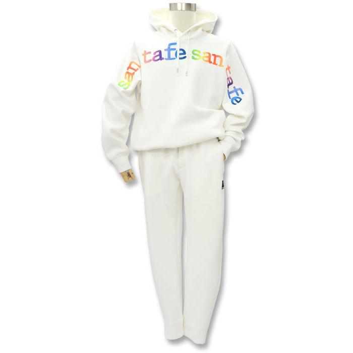 サンタフェ ダンボールエアー パーカー スエットパンツ セットアップ 82104/82105 santafe イグルス 48 50 52サイズ ダンボールニット L LL 3L 上下 トレーナー santafe 袖丈63
