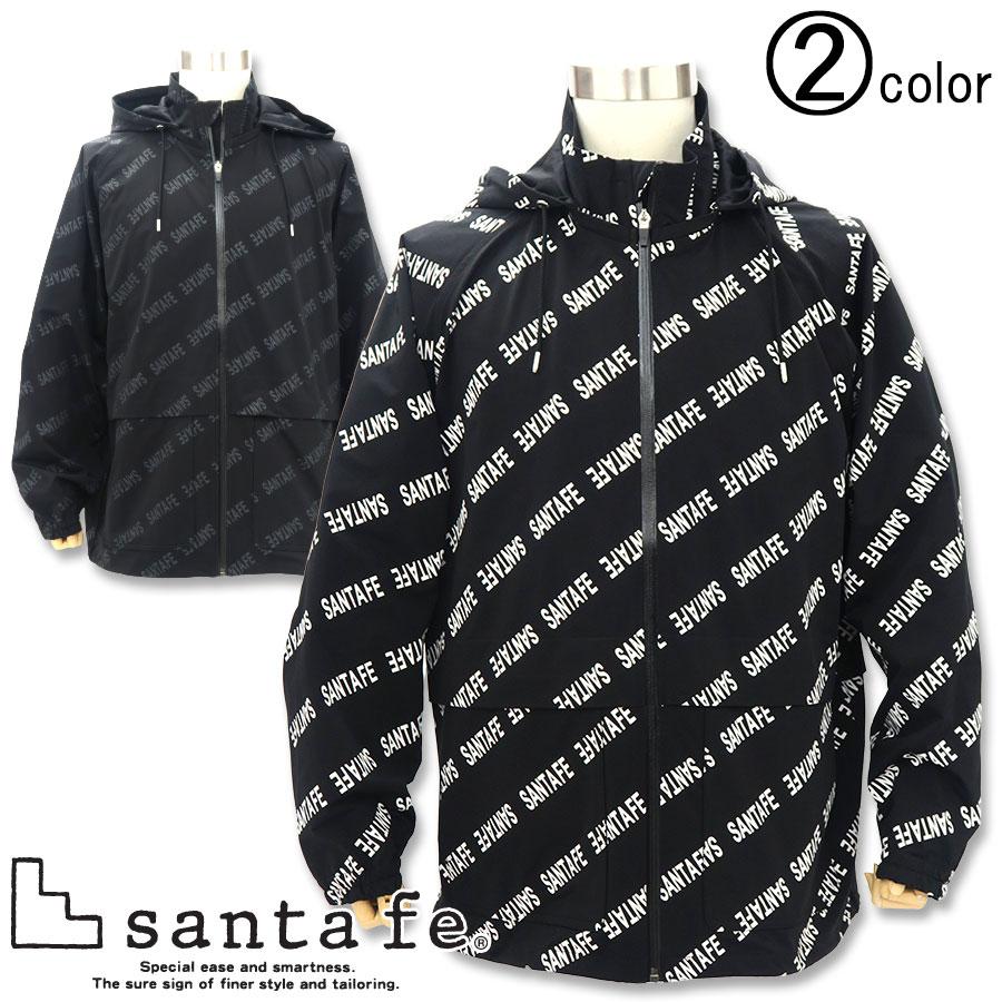 サンタフェ ロゴ入り マウンテンパーカー 82106 santafe 白 黒 グレー
