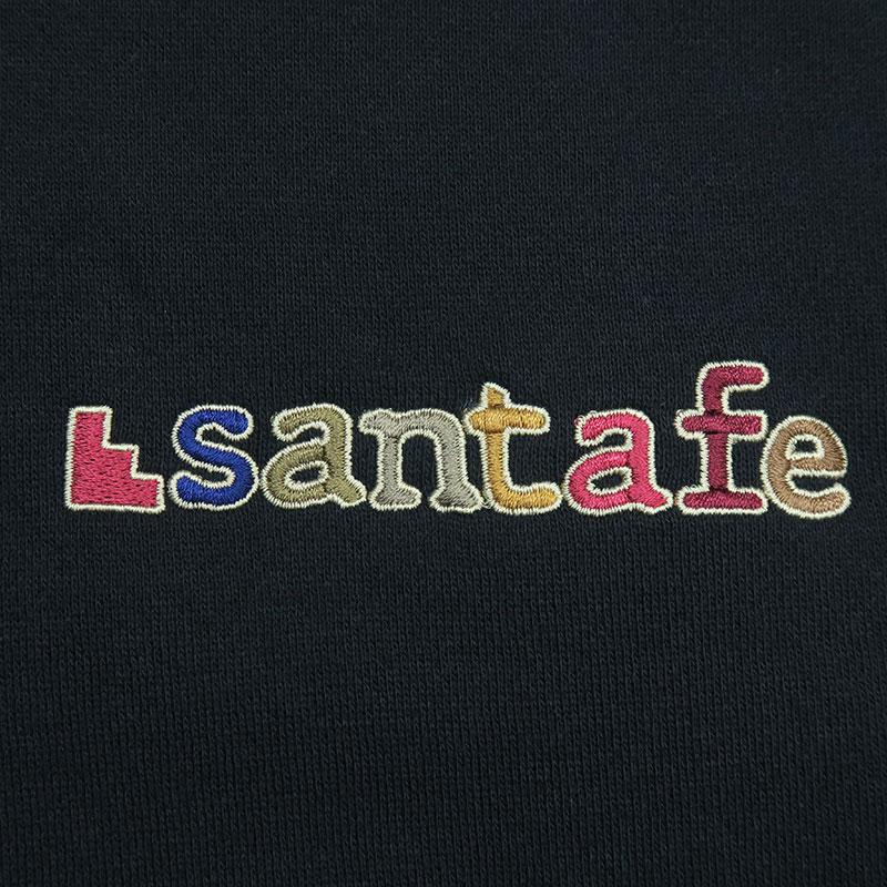 サンタフェ 定番バックアップリケ パーカー スエットパンツ セットアップ 4Lサイズ 82458 82459 santafe 黒 54の画像