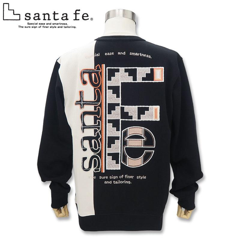 サンタフェ トレーナー 85152 4L santafe 刺繍 ホワイト ベージュ 54