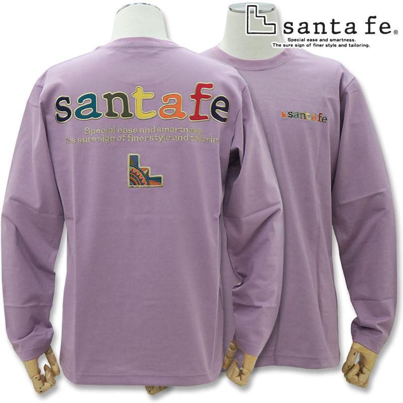 サンタフェ バックアップリケ 長袖Tシャツ 85453 85403 4L 54 ホワイト