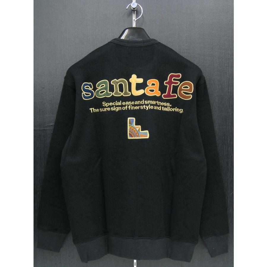 定番サンタフェ バックアップリケトレーナー 黒 48-50（L-LLサイズ） 93104-019 santafe｜wanwan