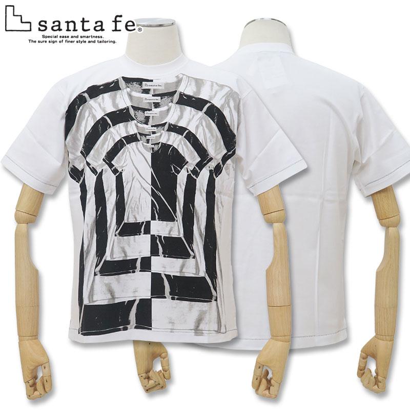 サンタフェ 半袖Tシャツ 93121-019-48 Lサイズ santafe ホワイト 019