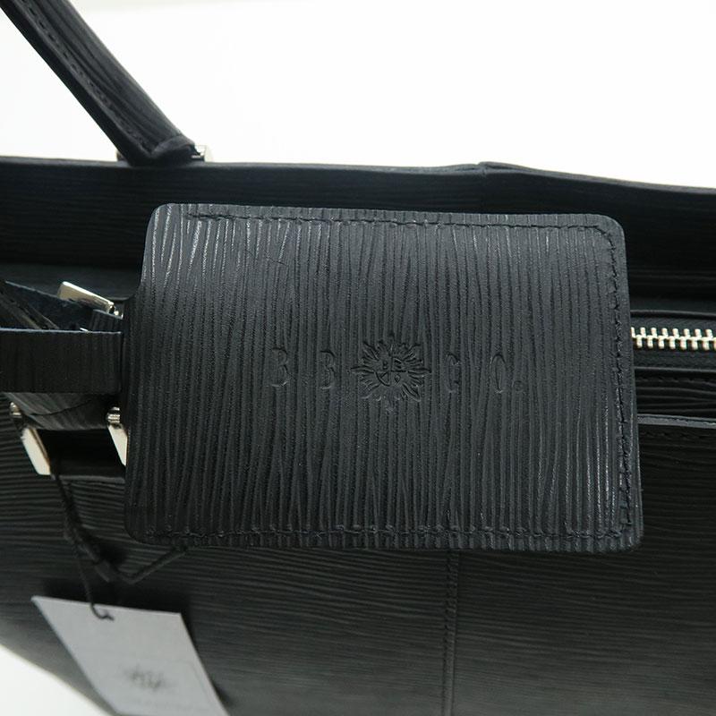 ビビコ 水シボ型押し トートバッグ 牛革 本革 BBCO 黒 05 BLACK メンズ ロゴ 地模様 A0-0228-12の画像