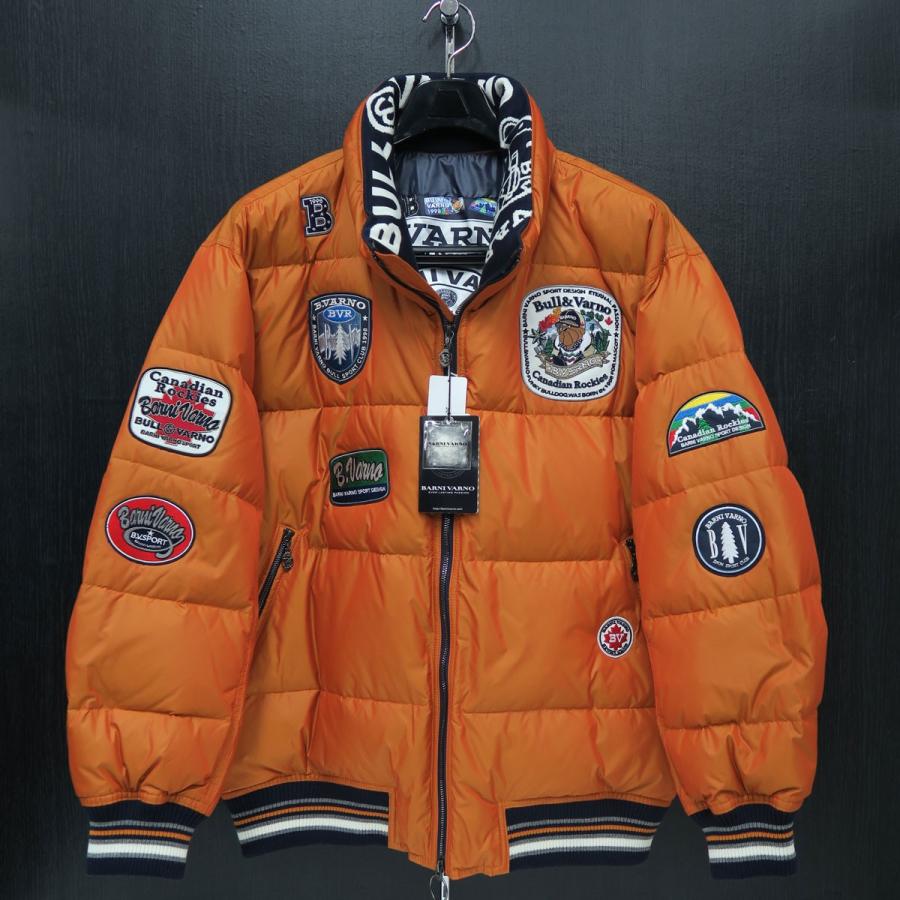 バーニヴァーノ ダウンジャケット オレンジ LLサイズ BAW-HDB3005-27 SALE BARNI VARNO 新作