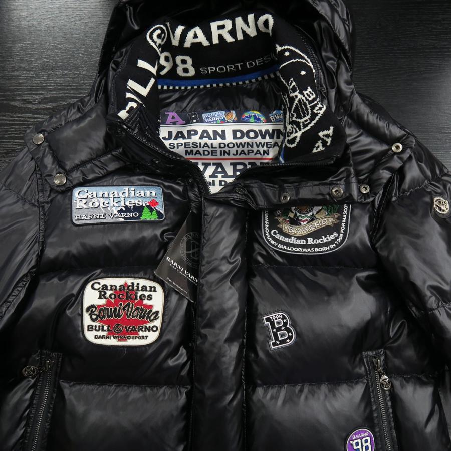 バーニヴァーノ ダウンジャケット 黒 LLサイズ BAW-HDB3009-09 BARNI VARNO 新作 ジャケット 