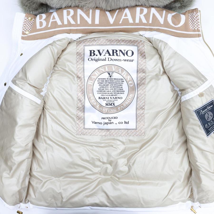 バーニヴァーノ BARNI VARNO ライオンデザインダウンベスト LLサイズ BAW-IDV3401 ホワイト 02 ジャケット アウター ベスト 秋冬の画像