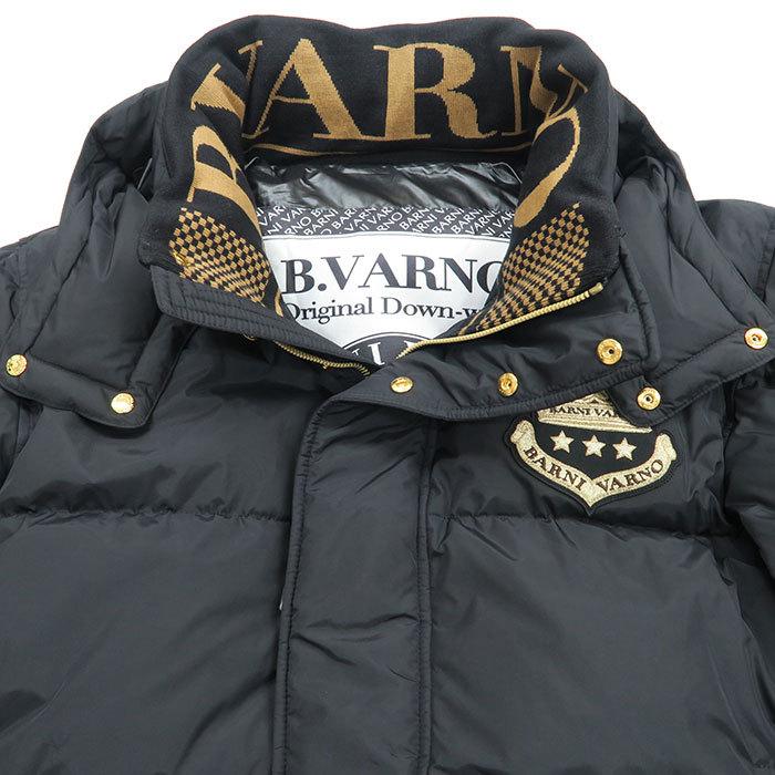 Lサイズ バーニヴァーノ 王冠 ダウンジャケット BAW-KDB4105 BARNI VARNO 21 秋冬 AW 新作 白 黒 ブルゾン クラウン