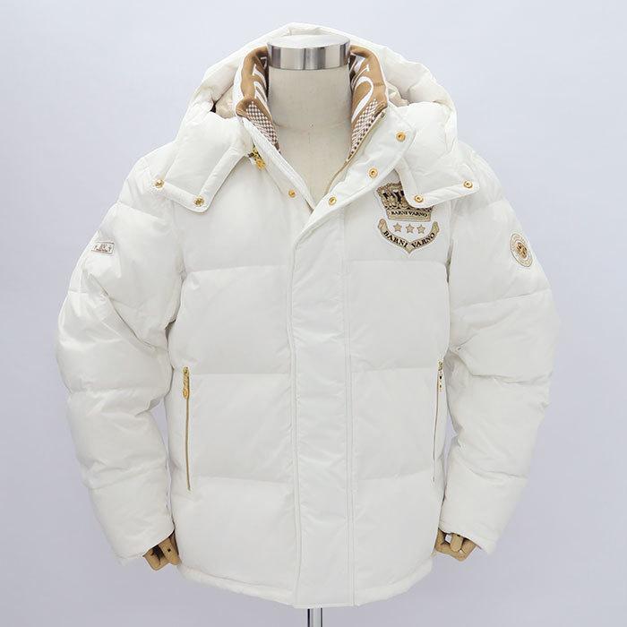 Lサイズ バーニヴァーノ 王冠 ダウンジャケット BAW-KDB4105 BARNI VARNO 21 秋冬 AW 新作 白 黒 ブルゾン クラウン