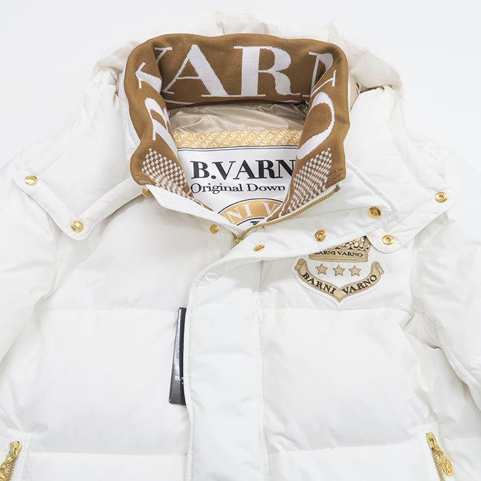 Lサイズ バーニヴァーノ 王冠 ダウンジャケット BAW-KDB4105 BARNI VARNO 21 秋冬 AW 新作 白 黒 ブルゾン クラウン