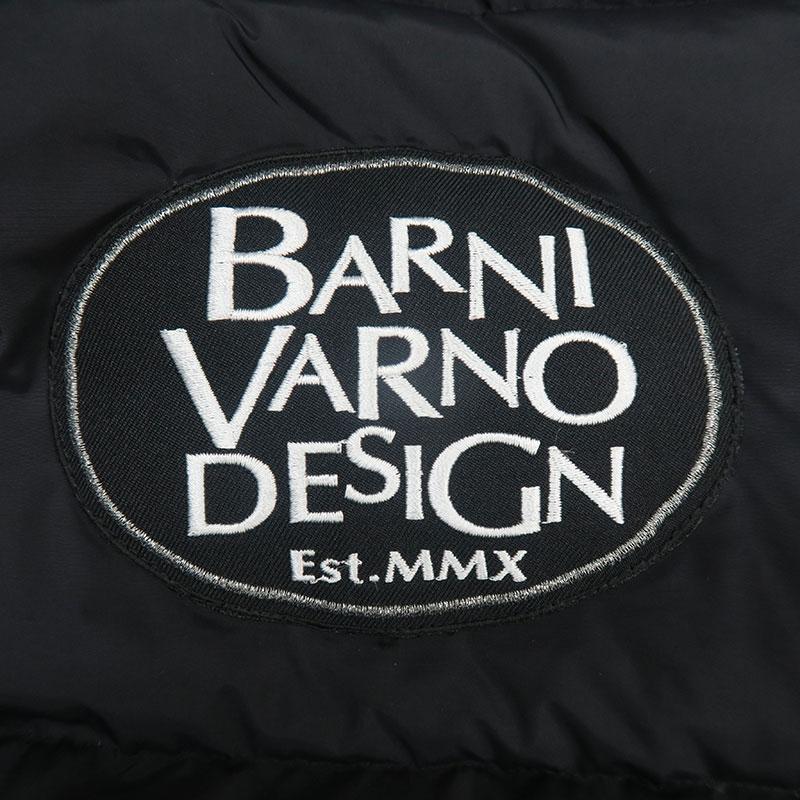 バーニヴァーノ ダウンジャケット リバーシブル 3Lサイズ 黒/白文字 BAW-LDB4505 BARNI VARNO バーノ  ブラックの画像