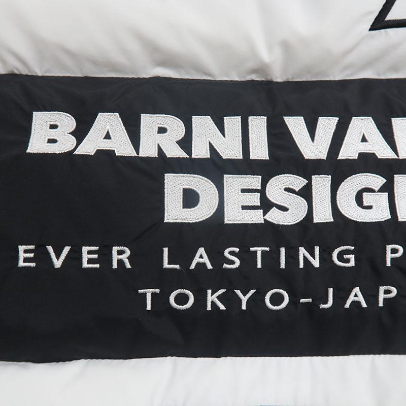 バーニヴァーノ ダウンジャケット Lサイズ BARNI VARNO  BAW-LDB4506 メンズ ブラック ホワイト 黒 白 秋冬の画像