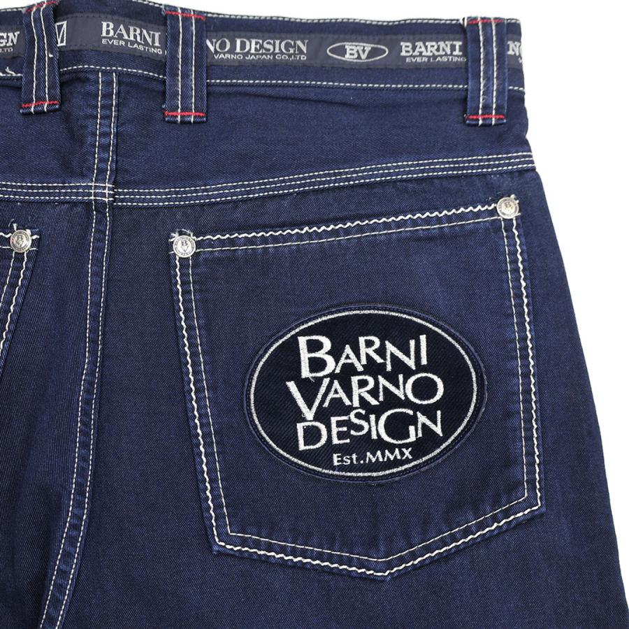 BARNI VARNO（バーニヴァーノ） テンセル ロゴ ワッペン デニム 