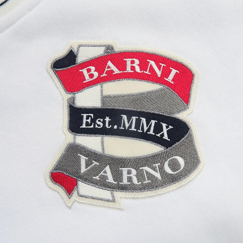 BARNI VARNO ＼40%OFF／バーニヴァーノ BVロゴ トレーナー L サイズ 白 