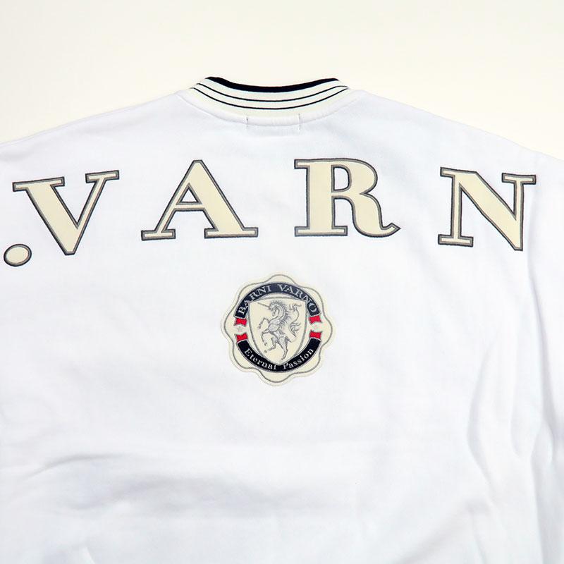 BARNI VARNO ＼40%OFF／バーニヴァーノ BVロゴ トレーナー L サイズ 白 