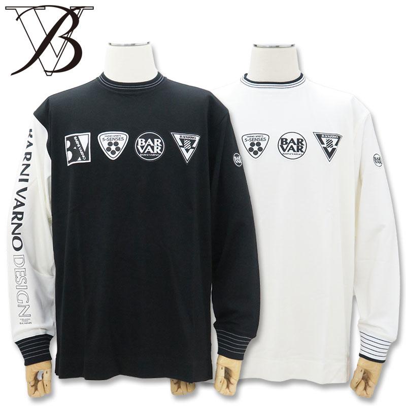 BARNI VARNO ＼40%OFF／バーニヴァーノ ロゴ入り デラビスポンチ長袖T 