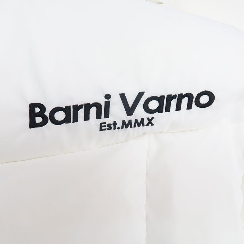 バーニヴァーノ BVロゴ ダウン ジャケット LLサイズ BAW-NDB5105-LL ホワイト 01 レッド 45  BARNI VARNO 24AWの画像