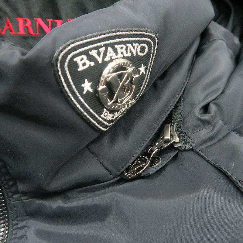 バーニヴァーノ ロゴAP 刺しゅう ダウンベスト LLサイズ BAW-NDV5100-LL ブラック 09 BARNI VARNO アウター ブルゾン 24AWの画像