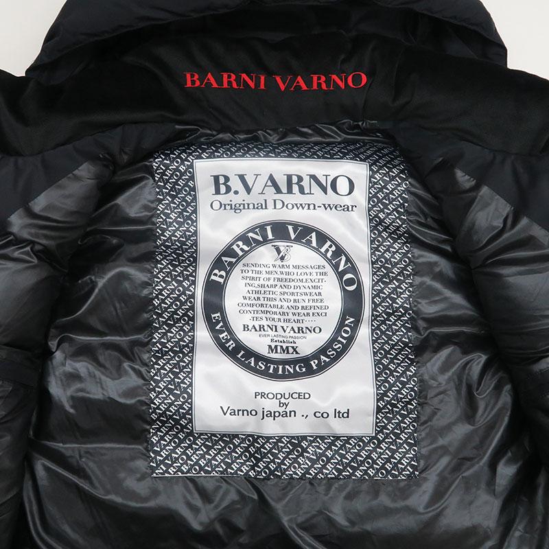 バーニヴァーノ ロゴAP 刺しゅう ダウンベスト LLサイズ BAW-NDV5100-LL ブラック 09 BARNI VARNO アウター ブルゾン 24AWの画像