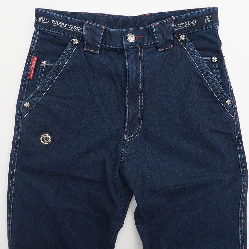 バーニヴァーノ ストレッチデニム  ジーンズ 82 85 88 91 95cm BARNI VARNO  BAW-NJZ5158-67 インディゴ ネイビーの画像