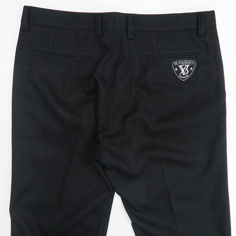 バーニヴァーノ BVワッペン ポリエステル ストレッチ パンツ 85 88 91 95 ブラック BARNI VARNO BAW-NPP5156-09 24AW_5