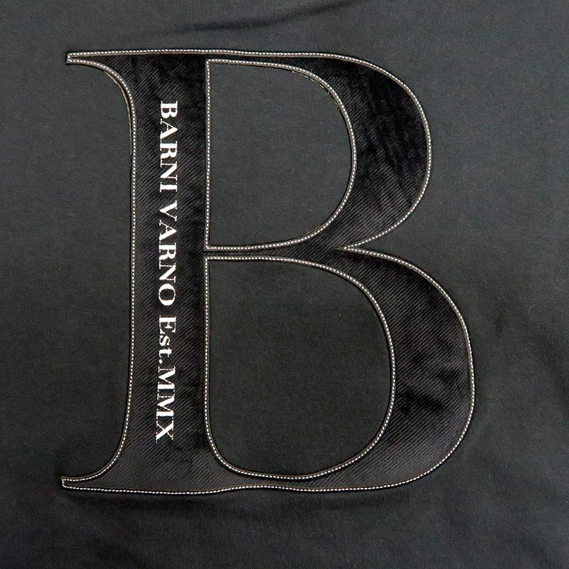 バーニヴァーノ Bロゴ レーザー スウェット トレーナー Lサイズ ホワイト 01 ブラック 09 BARNI VARNO BAW-NST5140s-L スエット 24AW_10