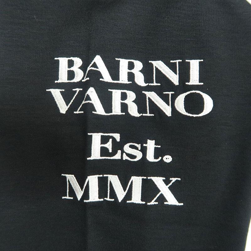 BARNI VARNO（バーニヴァーノ） ロゴワッペン 切替デザイン 長袖 T