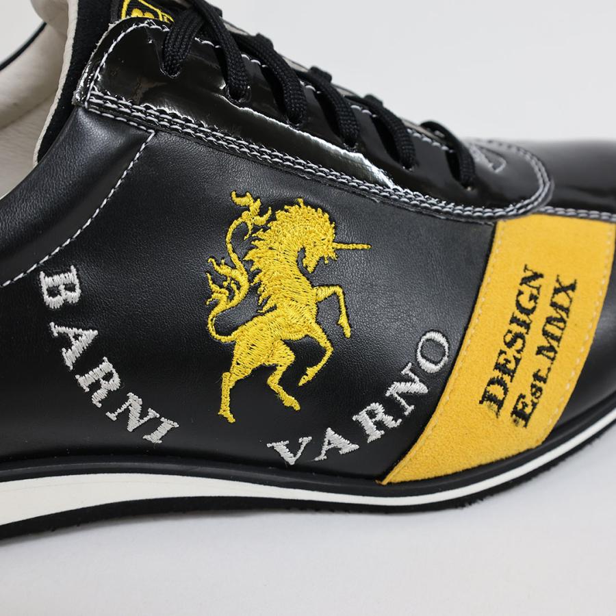 BARNI VARNO（バーニヴァーノ） ユニコーンエナメル＆スエード合皮