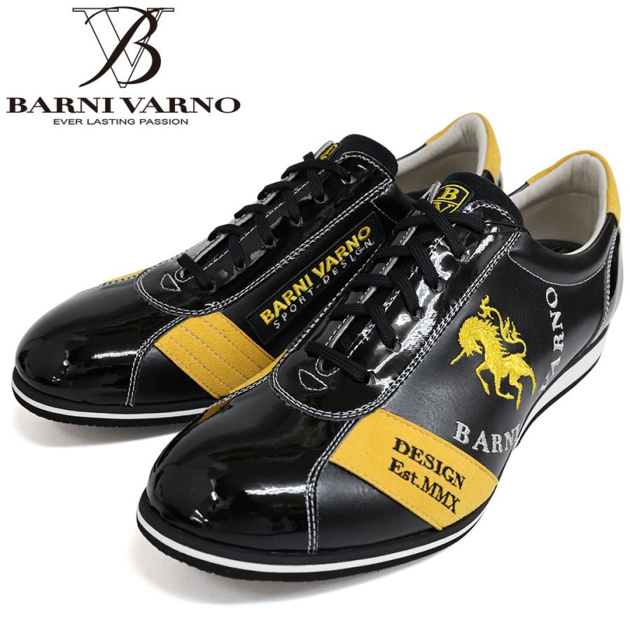 BARNI VARNO（バーニヴァーノ） ユニコーンエナメル＆スエード合皮