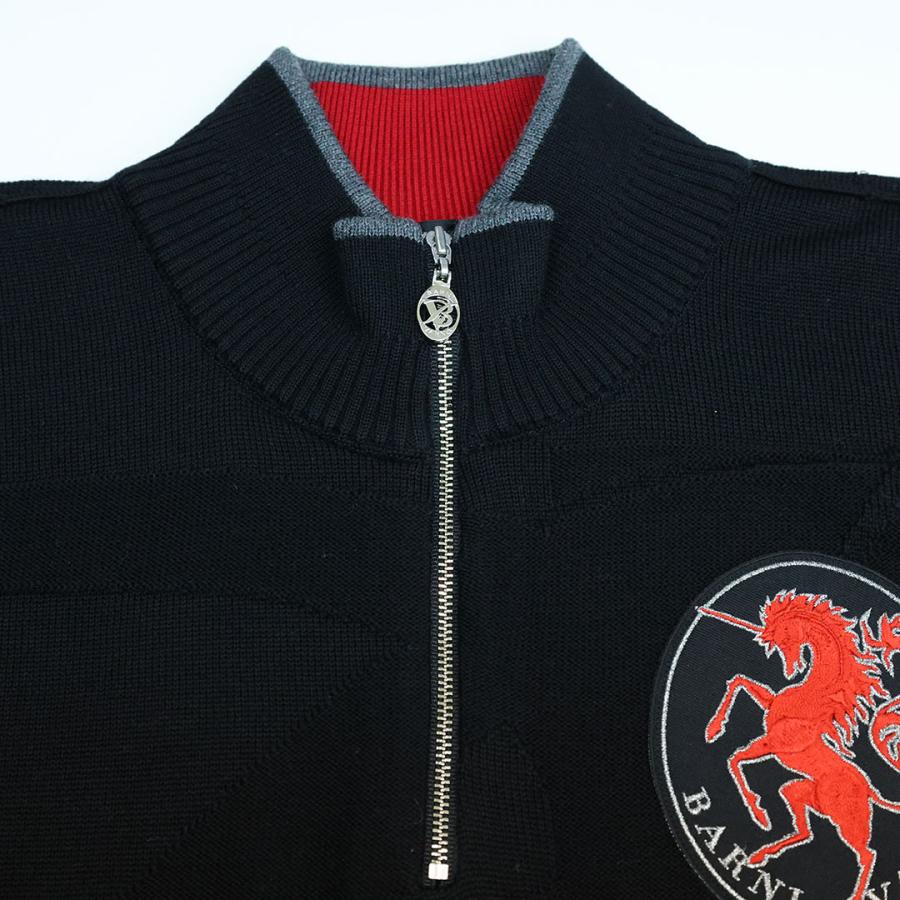 BARNI VARNO（バーニヴァーノ） 無地地柄 ＆ ユニコーン 刺しゅう ZIP