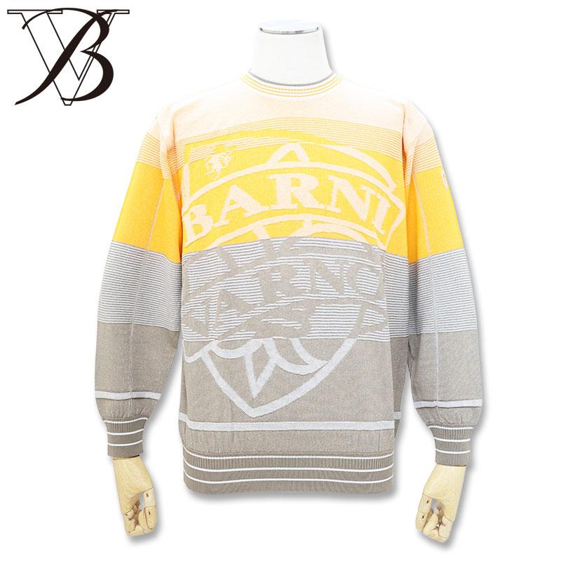 BARNI VARNO（バーニヴァーノ） ジャガード クルーネック 長袖 