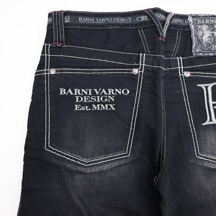 BARNI VARNO（バーニヴァーノ） BVロゴ＆ユニコーンワッペン デニム
