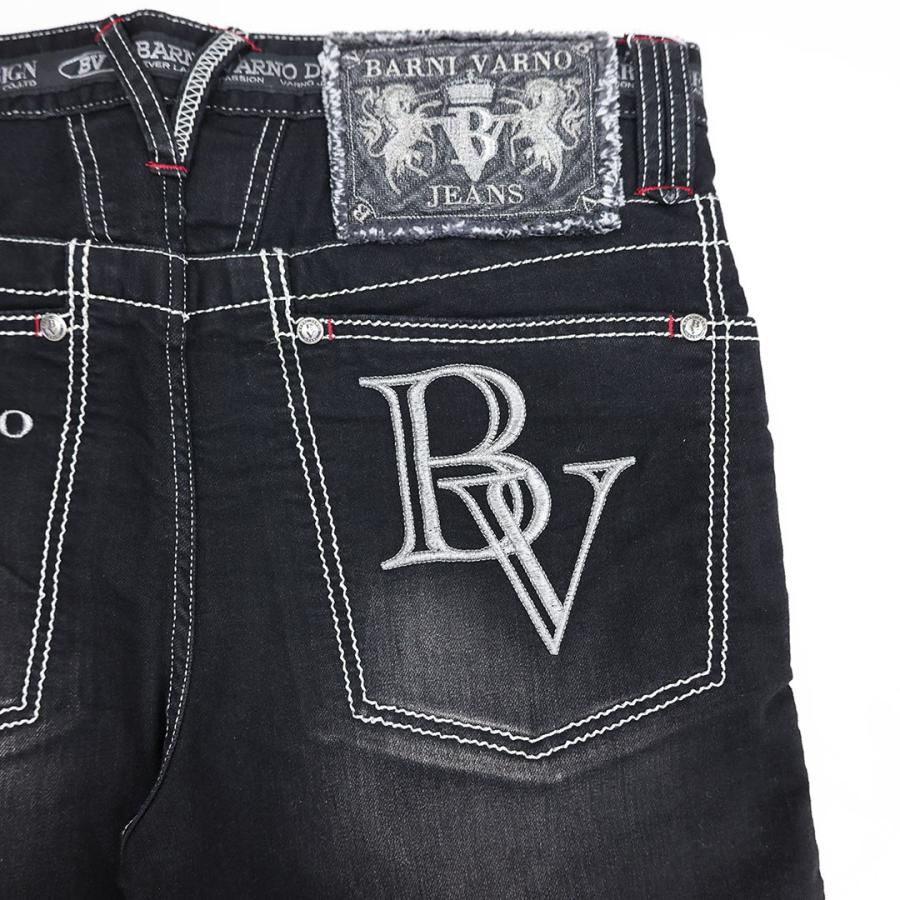 BARNI VARNO（バーニヴァーノ） BVロゴ＆ユニコーンワッペン デニム