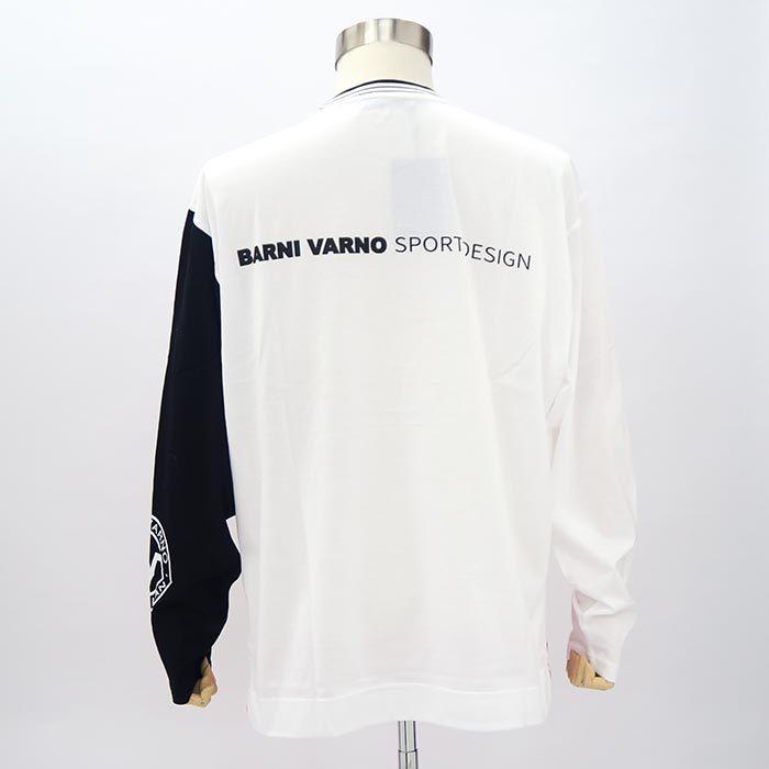\40%OFF/バーニヴァーノ 長袖Tシャツ Lサイズ BSS-LTN4237 ロンT 白 黒 赤 新作 BARNI VARNO 丸首 セレカジ \40%OFF/バーニヴァーノ 長袖Tシャツ Lサイズ BSS-LTN4237 ロンT 白 黒 赤 新作 BARNI VARNO 丸首 セレカジ