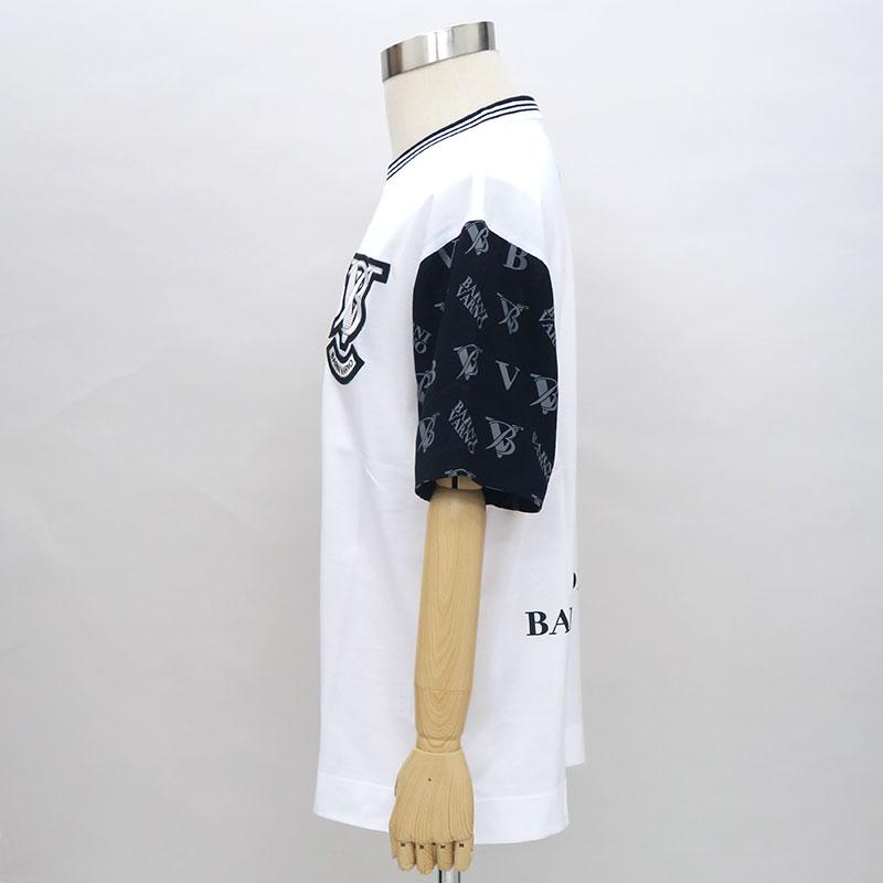 バーニヴァーノ ロゴ入り 半袖Tシャツ 春夏 L サイズ 白 01 BARNI 