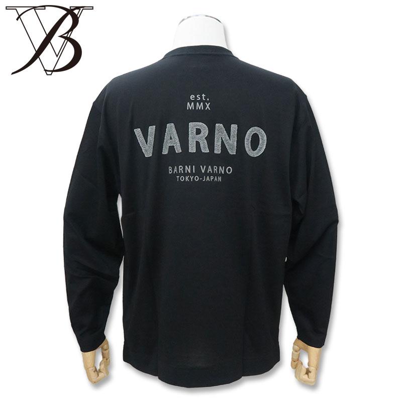 BARNI VARNO ＼40%OFF／バーニヴァーノ サガラ刺繍入り 長袖Tシャツ 春 
