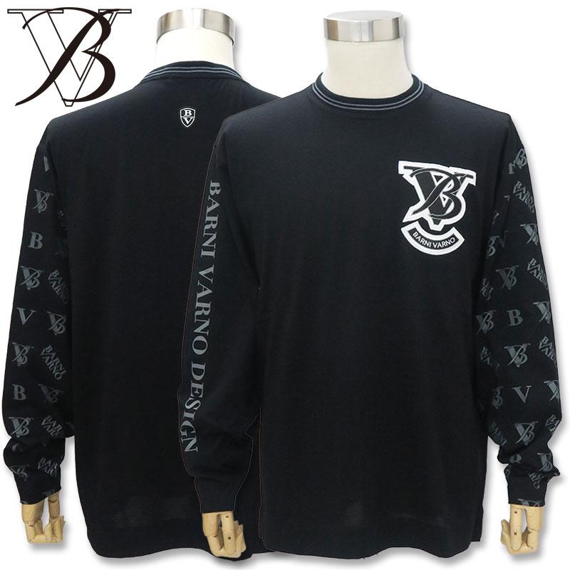 BARNI VARNO（バーニヴァーノ） ロゴ入り 長袖Tシャツ 春夏 L サイズ 
