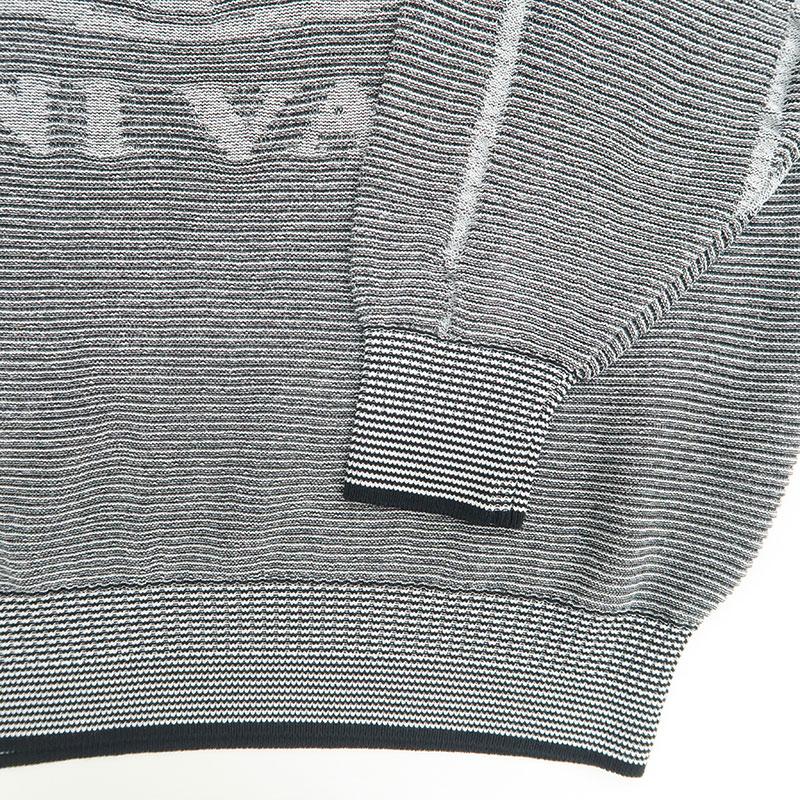 BARNI VARNO（バーニヴァーノ） BV柄 長袖セーター LLサイズ グレー