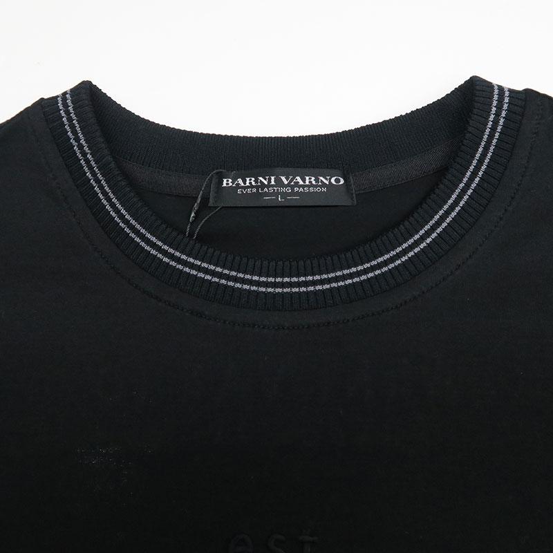 ■BARNI VARNO 長袖Tシャツ L サガラ刺繍 ロンT バーニヴァーノ■ BARNI VARNO（バーニヴァーノ） サガラ刺繍 ロゴ 長袖Tシャツ 3L