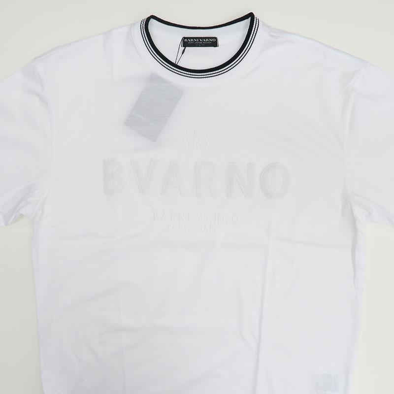BARNI VARNO（バーニヴァーノ） サガラ刺繍 ロゴ 長袖Tシャツ LL