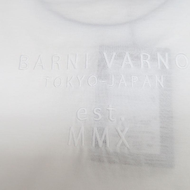 BARNI VARNO（バーニヴァーノ） サガラ刺繍 ロゴ 長袖Tシャツ L サイズ