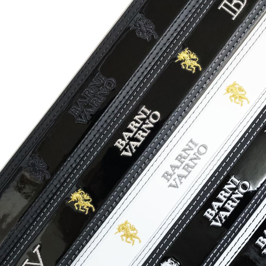 BARNI VARNO（バーニヴァーノ） ユニコーン刺繍 BVバックル ベルト BSS