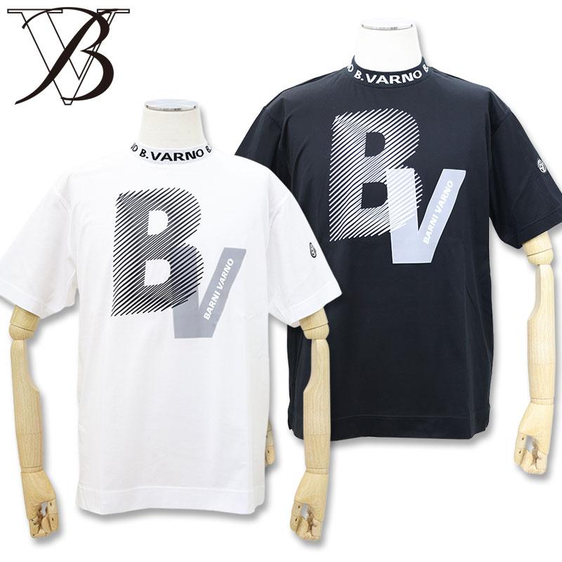 BARNI VARNO（バーニヴァーノ） 天竺 ロゴ プリント Tシャツ Lサイズ 