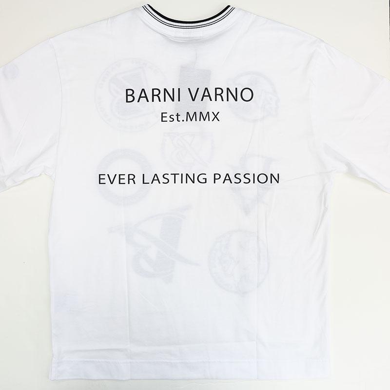 BARNI VARNO（バーニヴァーノ） ブランドマーク 飛び柄 プリント 長袖